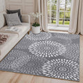 LuxStep Soft 8x10 Entryway Rug - Non-Slip & Washable Grey