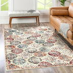 Modern Poeti Abstract 3x5 Rug - Slip-resistant & Washable