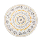 Bohemian Round Indoor Rug - Soft Washable Area Mat
